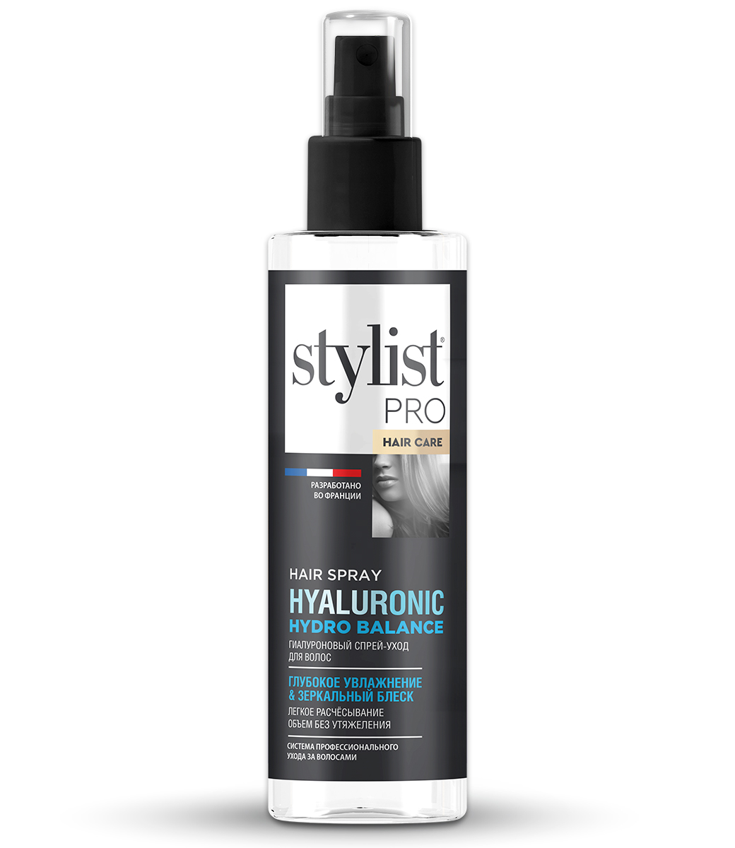 картинка Stylist Pro Hair Care Гиалуроновый спрей-уход для волос Двухфазный глубокое увлажнение & зеркальный блеск